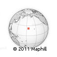 Outline Map of the Area around 21° 53' 23" N, 174° 10' 30" W, rectangular outline