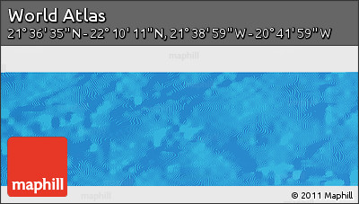 Shaded Relief Panoramic Map of the Area around 21° 53' 23" N, 21° 10' 29" W