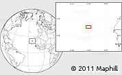 Blank Location Map of the area around 21° 53' 23" N, 22° 1' 29" W
