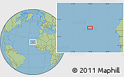 Savanna Style Location Map of the area around 21° 53' 23" N, 22° 1' 29" W