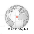 Outline Map of the Area around 21° 53' 23" N, 22° 1' 29" W, rectangular outline