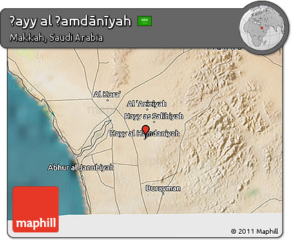 Satellite 3D Map of Ḩayy Al Ḩamdānīyah