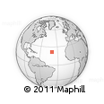 Outline Map of the Area around 21° 53' 23" N, 39° 52' 30" W, rectangular outline