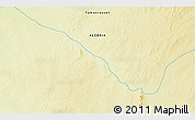 Physical 3D Map of the area around 21° 53' 23" N, 4° 19' 30" E