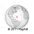 Outline Map of the Area around 21° 53' 23" N, 53° 28' 30" W, rectangular outline