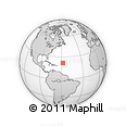 Outline Map of the Area around 21° 53' 23" N, 57° 43' 30" W, rectangular outline