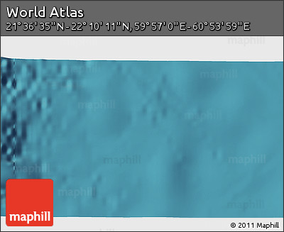 Satellite 3D Map of the Area around 21° 53' 23" N, 60° 25' 29" E