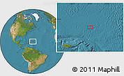Satellite Location Map of the area around 21° 53' 23" N, 61° 58' 30" W