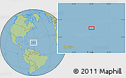 Savanna Style Location Map of the area around 21° 53' 23" N, 61° 58' 30" W