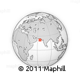 Outline Map of the Area around 21° 53' 23" N, 65° 31' 30" E, rectangular outline