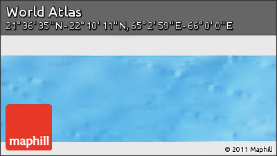 Physical Panoramic Map of the Area around 21° 53' 23" N, 65° 31' 30" E