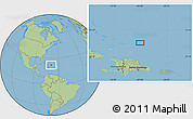 Savanna Style Location Map of the area around 21° 53' 23" N, 69° 37' 30" W