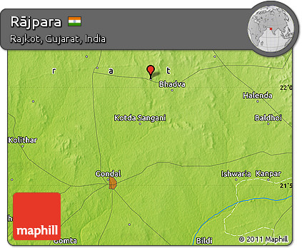 Physical Map of Rājpara