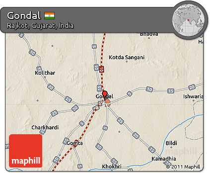 Shaded Relief Map of Gondal