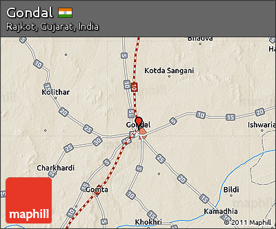 Shaded Relief Map of Gondal