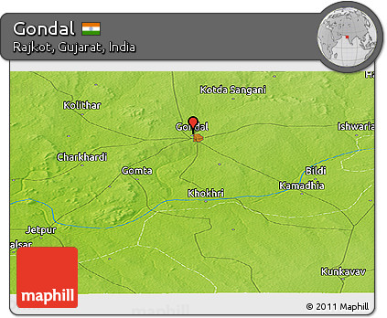 Physical Panoramic Map of Gondal