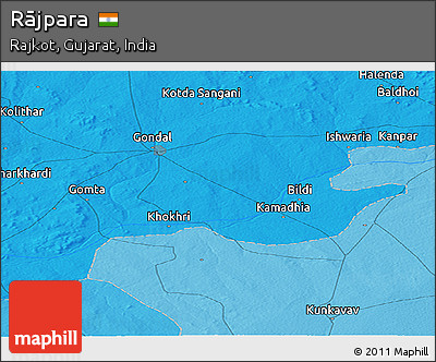 Political Panoramic Map of Rājpara