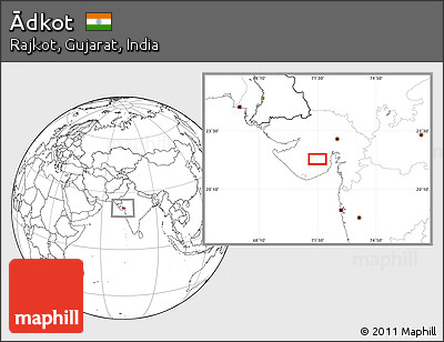 Blank Location Map of Ādkot
