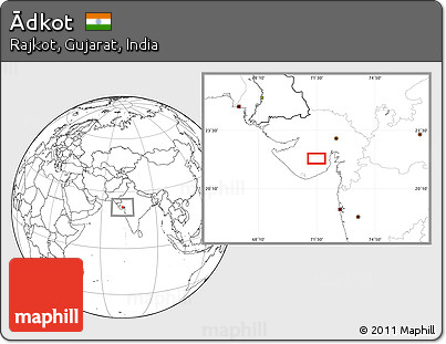 Blank Location Map of Ādkot