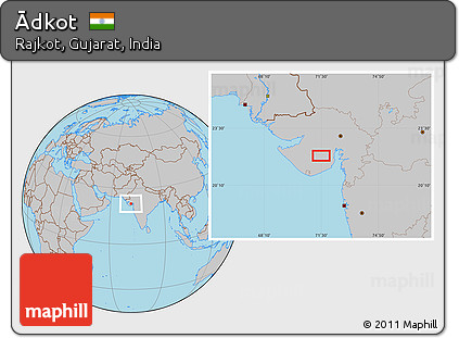 Gray Location Map of Ādkot