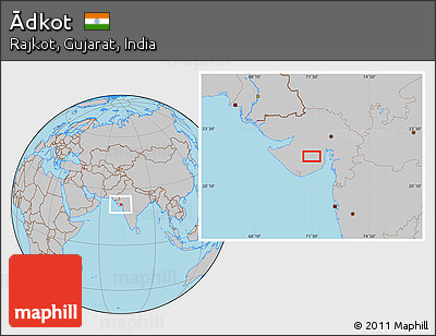 Gray Location Map of Ādkot