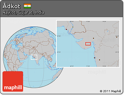 Gray Location Map of Ādkot