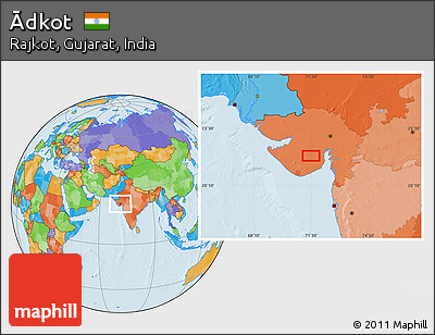 Political Location Map of Ādkot