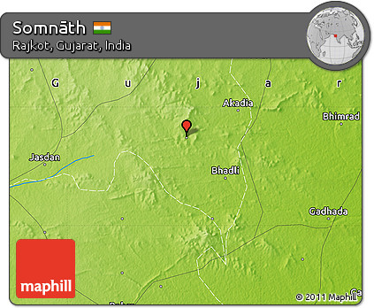 Physical Map of Somnāth