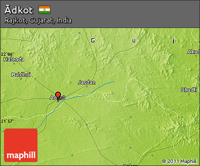 Physical Map of Ādkot
