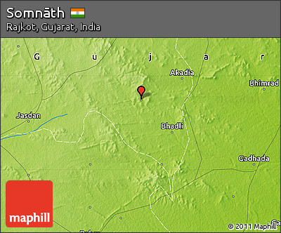 Physical Map of Somnāth