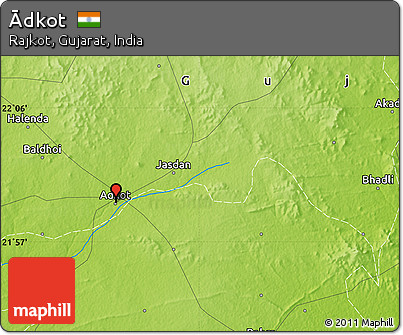 Physical Map of Ādkot