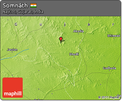 Physical Map of Somnāth
