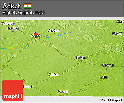 Physical Panoramic Map of Ādkot