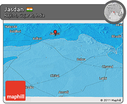 Political Panoramic Map of Jasdan