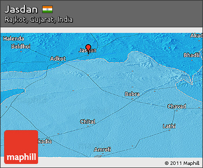 Political Panoramic Map of Jasdan