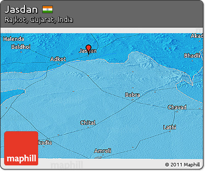 Political Panoramic Map of Jasdan