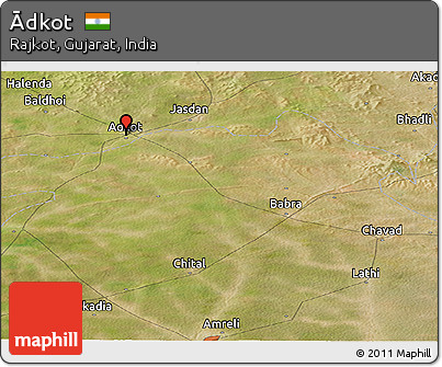 Satellite Panoramic Map of Ādkot