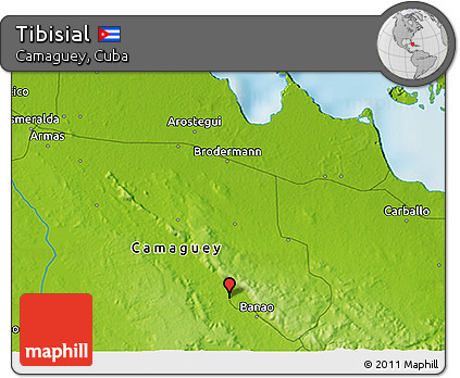 Physical 3D Map of Tibisial