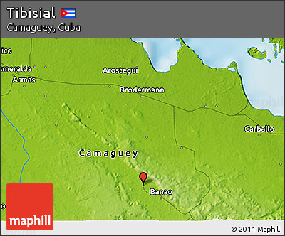 Physical 3D Map of Tibisial