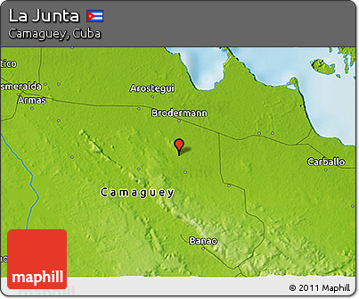 Physical 3D Map of La Junta