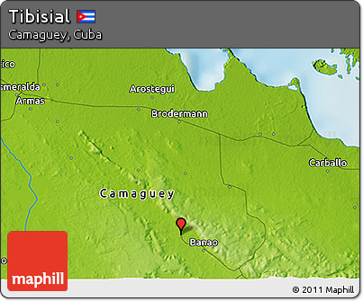 Physical 3D Map of Tibisial
