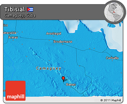 Political 3D Map of Tibisial