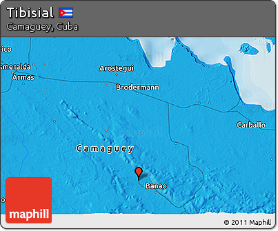 Political 3D Map of Tibisial