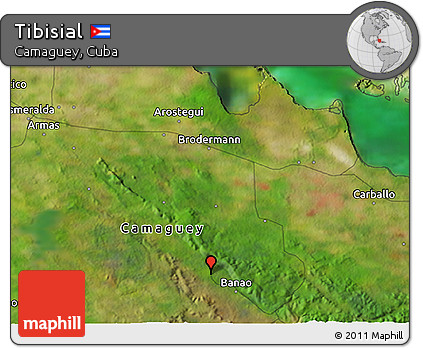Satellite 3D Map of Tibisial