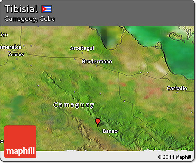 Satellite 3D Map of Tibisial