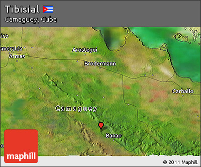 Satellite 3D Map of Tibisial
