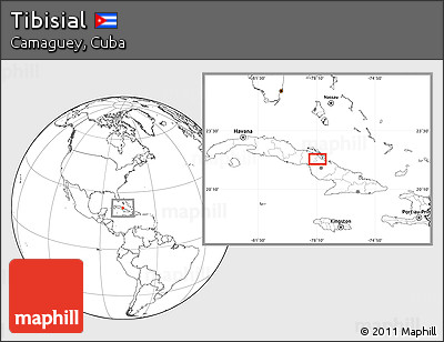 Blank Location Map of Tibisial
