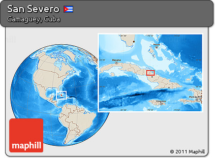 Shaded Relief Location Map of San Severo