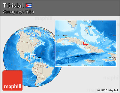 Shaded Relief Location Map of Tibisial