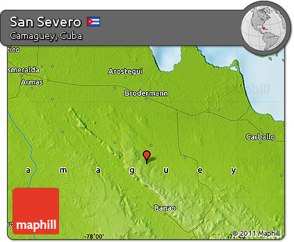 Physical Map of San Severo